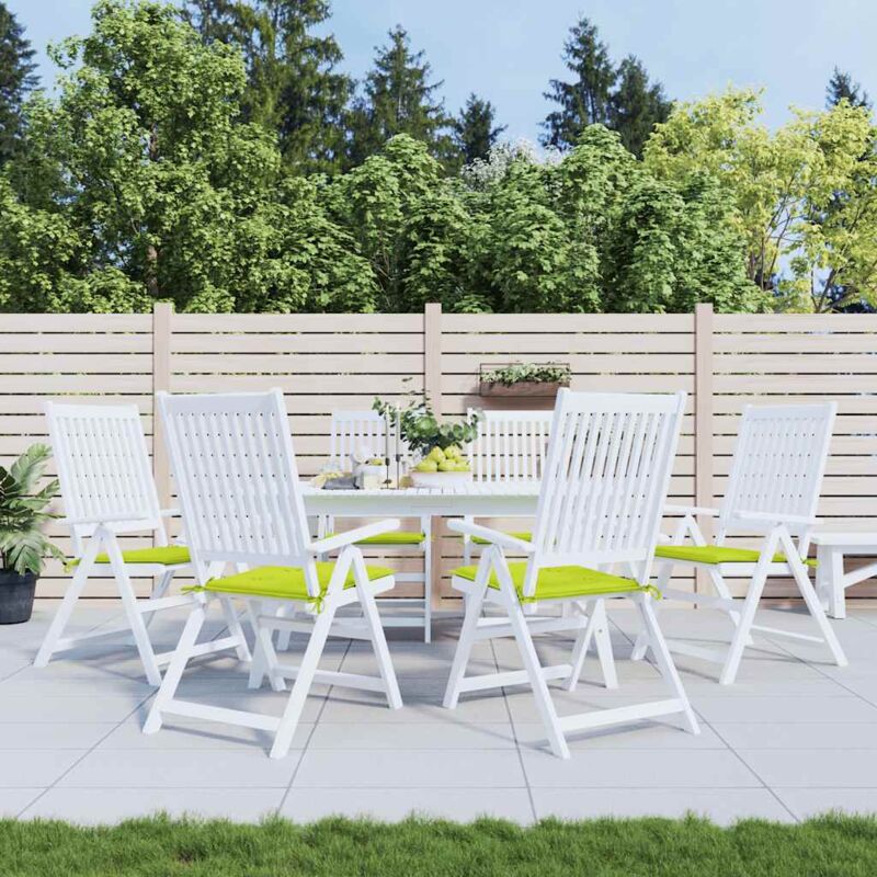 Vidaxl - Coussins de chaise de jardin lot de 6 vert vif 40x40x3 cm