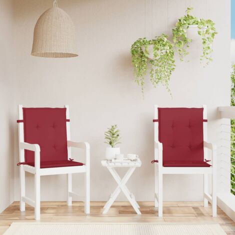 Coussins de chaise de jardin à dossier bas Lot de 2 CON791338 DESIGN IN