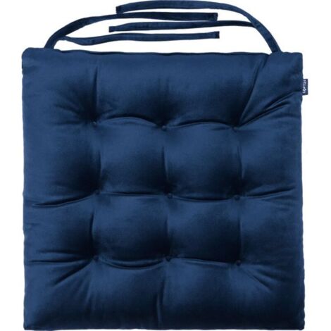 Coussins de chaise de salle à manger - Coussins de chaise - Coussins de chaise avec ruban - Coussin d'assise intérieur capitonné antidérapant - Coussins d'assise en velours - Coussins pour chaises 42