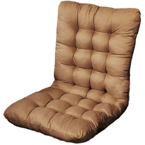 Coussins de chaise Dopebox, coussins d'assise, coussins de fenêtre, coussins de canapé 55 x 55 cm, coussins de chaise de salle à manger d'extérieur, coussin de sol carré (café)