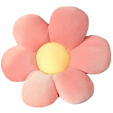 Coussins de Chaise Forme de Fleur, Coussin de Sol Coussin de Siège Confortable Moelleuses Oreiller Tatami(50 x 50 cm,Rose)