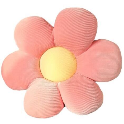 Coussins de Chaise Forme de Fleur, Coussin de Sol Coussin de Siège Confortable Moelleuses Oreiller Tatami(50 x 50 cm,Rose)