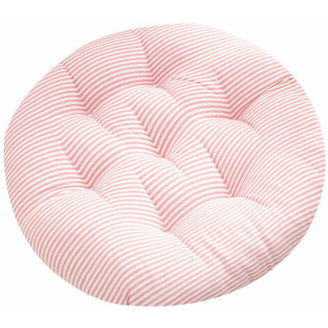 Coussins de chaise ronds rembourrés pour chaise de jardin, salle à manger, chaise de bureau 40cm Fontainebleau rose