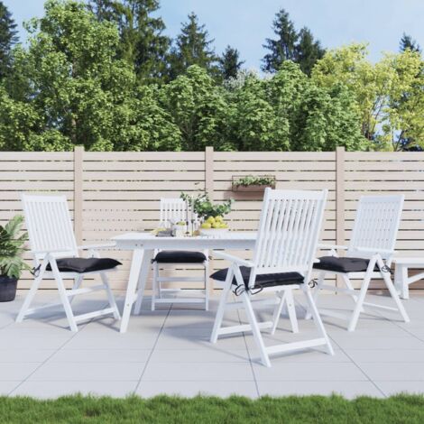 Coussins de chaise,Rembourrés pour chaise 4 pcs anthracite 40x40x7 cm tissu oxford BGT63222