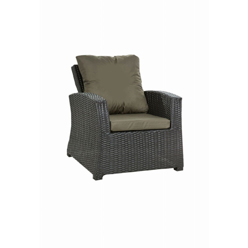 Setgarden - Coussins de fauteuil tressé en résine 56x52x7+56x50 1 pièce Coussin l'extérieur Vert Coussin de jardin coussin de chaise à dossier haut