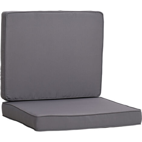 Coussins de jardin déhoussables GARETT gris