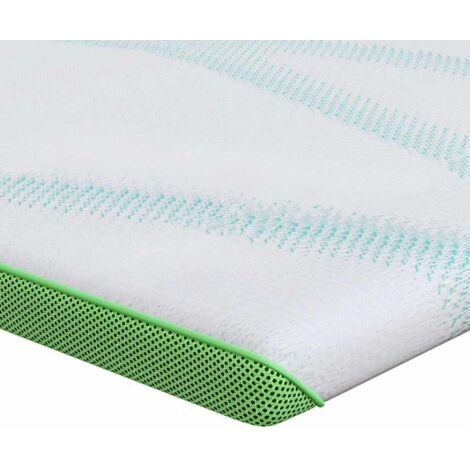 Coussins de Matelas Blanc et vert 90 x 190 cm CFW62849