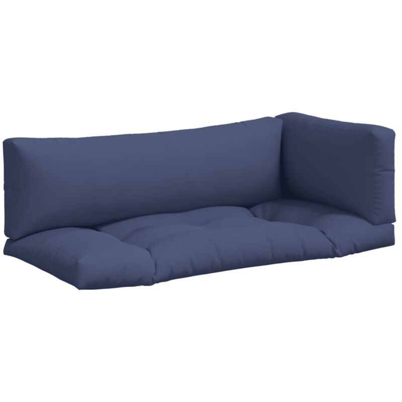 Vidaxl - Coussins de palette lot de 3 bleu marine tissu oxford