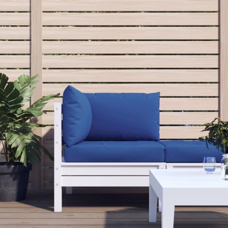 Coussins de palette 3 pcs，Coussin d’Assise，Dossier bleu tissu oxford VDVM616311
