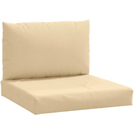 Coussins de palette lot de 2，Coussins d'extérieur beige mélangé tissu CFW585119