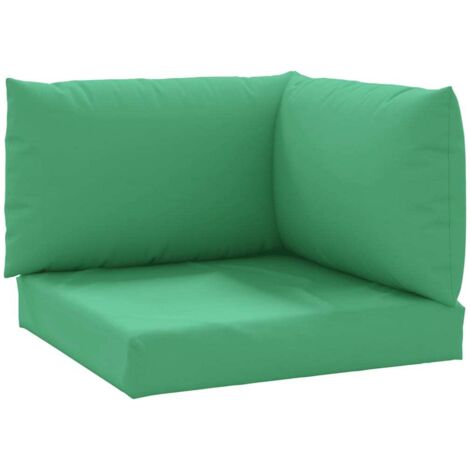 Coussins de palette lot de 3 vert tissu oxford