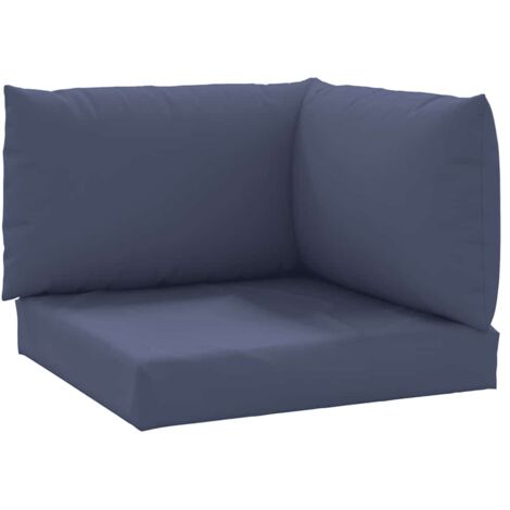 Coussins de palette lot de 3，Coussins d'extérieur bleu marine tissu oxford CFW338649