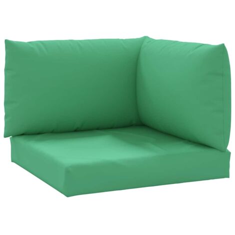 Coussins de palette lot de 3,Coussins d'extérieur vert tissu oxford CFW964394