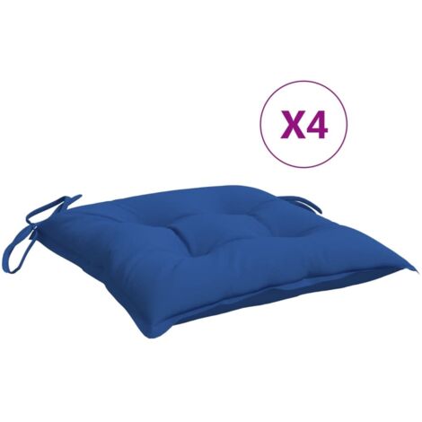 Coussins de palette lot de 4，Coussins d'extérieur bleu 50x50x7 cm tissu oxford CFW300894