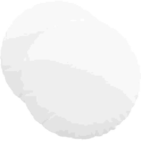 Coussins de siège 2 pcs Blanc Ø50 x 19 cm tissu CFW14813