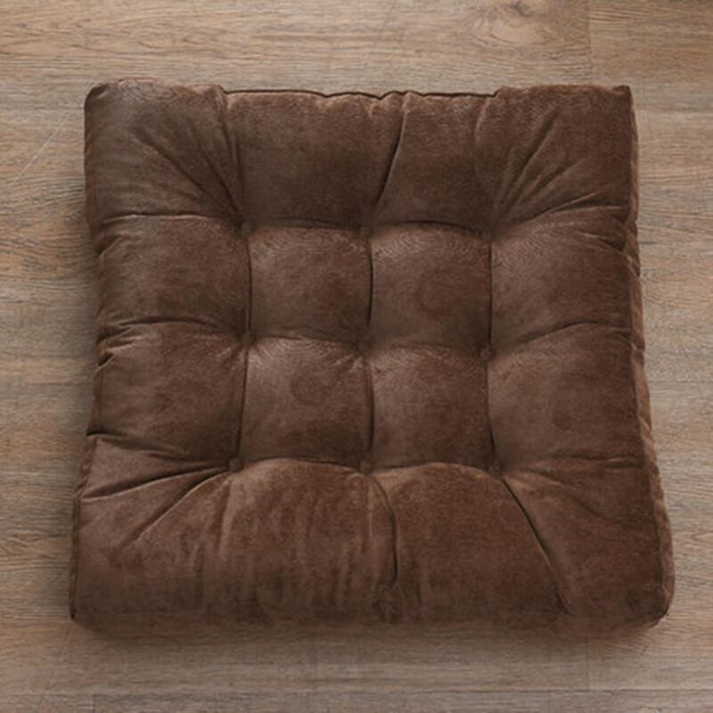 Ikodm - Coussins de siège de couleur unie, coussins de chaise d'hiver, coussins de siège carrés épais et chauds en tatami pour chaises, bureaux,