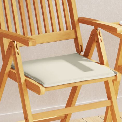 Coussins de siège de jardin lot de 4 crème 45x45x2 cm carré vidaXL