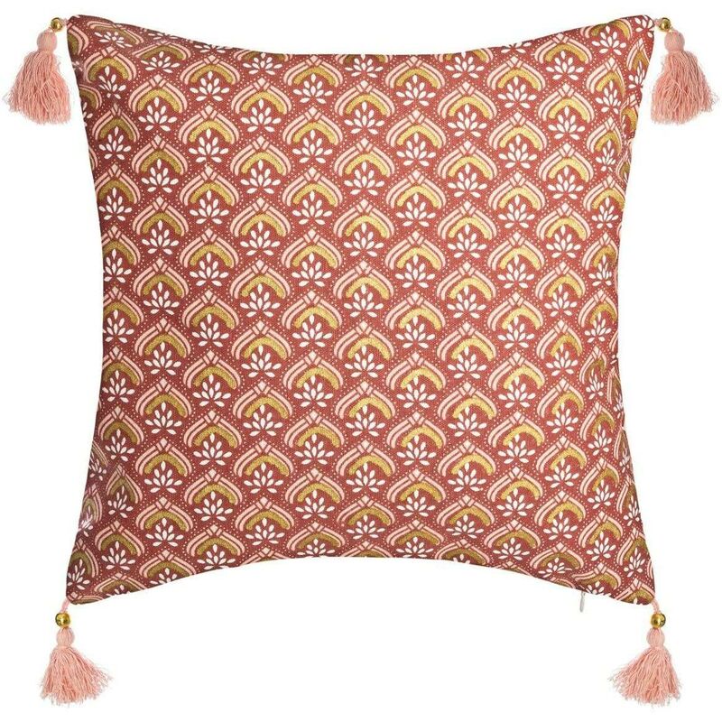 Taie d'oreiller décorative hindou, 40 x 40 cm, au design oriental