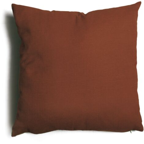 Coussins de'coratifs Tulipano 4 pcs de'houssables 60% polyester 40% coton marron 57x57 cm rembourrage copeaux de mousse polyure'thane