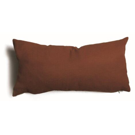 Coussins de'coratifs tulipe 6 pie'ces avec housses amovibles 60% polyester 40% coton marron 60x30 cm remplissage noeud en silicone 100% polyester
