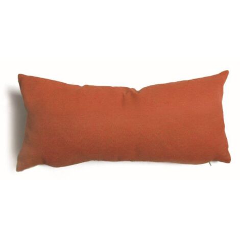 Coussins de'coratifs tulipe 6 pie'ces avec housses amovibles 60% polyester 40% coton rouille 60x30 cm remplissage noeud silicone 100% polyester