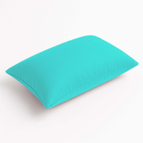Coussins extérieur, déhoussable, lot de 2, 60x35cm - Bleu caraibes