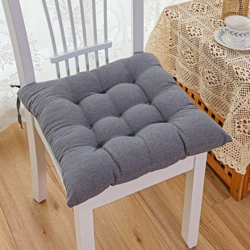 Coussins pour Chaise 40 x 40 x 8 Cm, Galette De Chaise De Jardin,Coussin Épaissi, Coussin en Coton, pour Intérieur Et Extérieur Terrasse Balcon