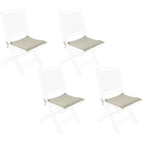 Coussins pour chaise de jardin pliante (lot de 4) - CANCALE