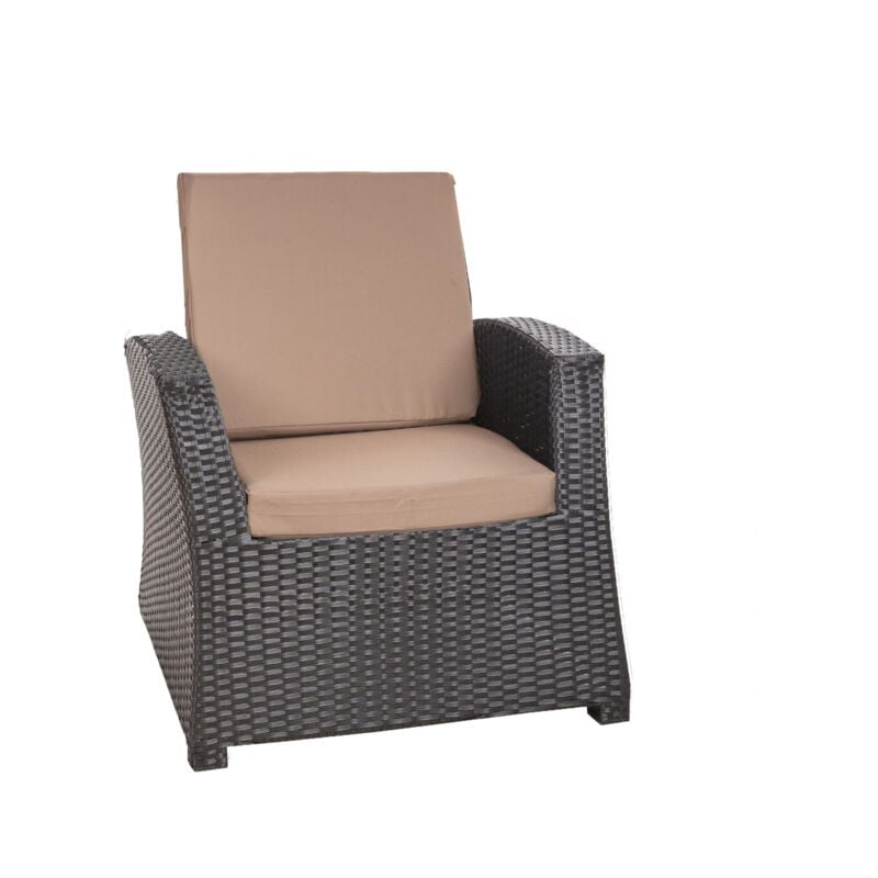 Setgarden - Coussins de chaise en résine tressée 56x52x7cm Lot de 2 coussins de chaise extérieur, Coussin de fauteuil de jardin Bleu, Coussin avec