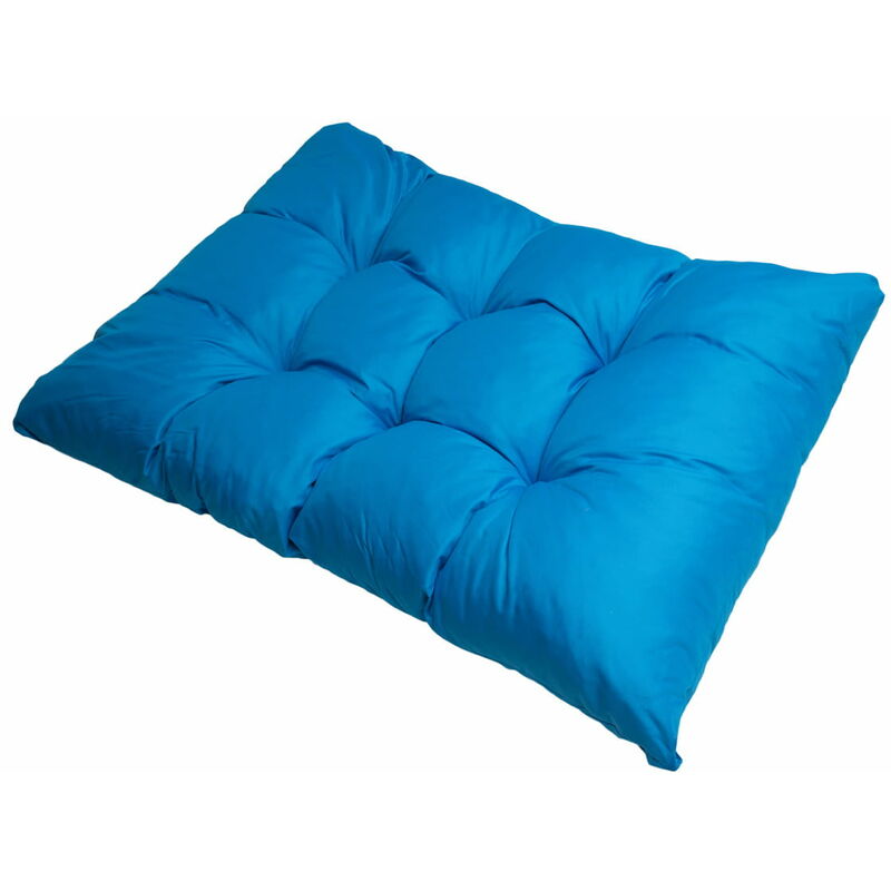 Coussin pour palettes 120 x 50 cm, coussins canapé, coussin de sol/ coussin palette in-extérieur Bleu Setgarden