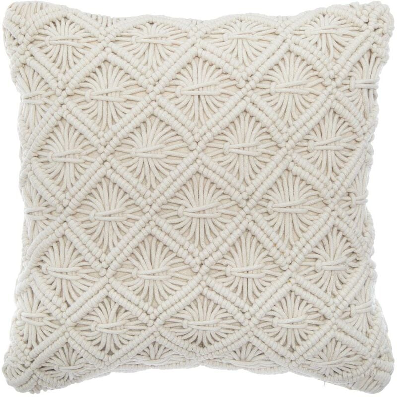 Coussin Eté Indien beige 40x40cm Atmosphera créateur d'intérieur