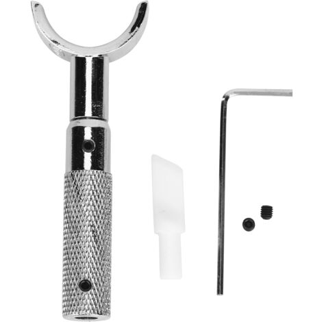 Couteau à Cuir Rotatif Manuel avec Lame en Céramique pour Sculpture sur Cuir - Set d'Outils DIY Blanc (Biseau 7mm)