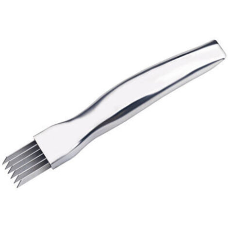 Couteau à déchiqueter les oignons en acier inoxydable, coupe-oignons, artefact de déchiquetage, couteau à oignons verts, couteau à semis d'oignons, gadget de cuisine, artefact de cuisine