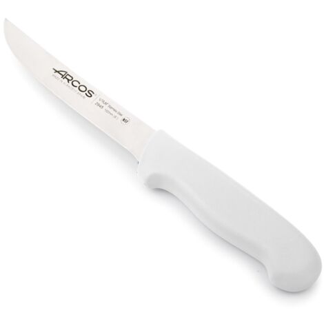 Couteau à désosser Arcos Couleur - Prof 294524 en acier inoxydable Nitrum et mango polypropylène blanc ergonomique avec lame de 16 cm, vitrine.