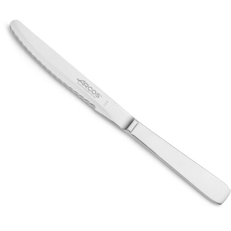 Couteau à dessert Arcos de la Table 460100 monobloc d'une pièce d'acier inoxydable et lame de 11 cm dans une boîte.
