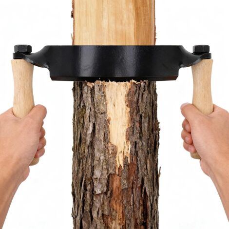 Couteau à écorce Lame En Acier Au Tungstène Manche En Bois éplucheur D'écorce de Rasag Couteau à Tirage Incurvé Pour Charpentiers En Bois Tourneurs (8 pouces)