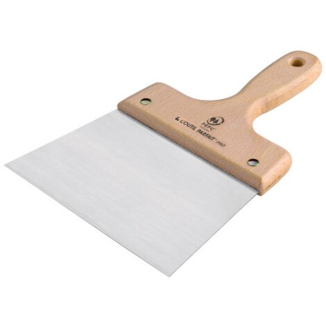 COUTEAU A ENDUIRE 16CM LAME ACIER CARBONE MANCHE BOIS L'OUTIL PARFAIT 545016