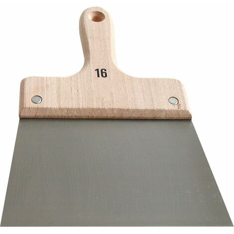 Couteau à enduire acier - Outibat - Manche bois - Largeur 20 cm
