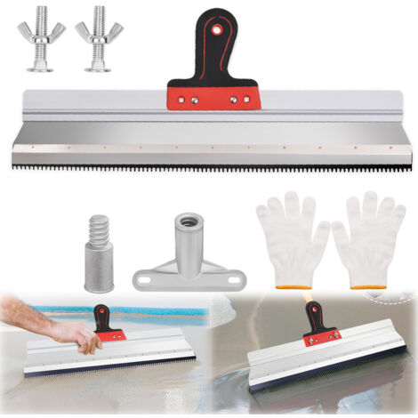 Couteau à enduire inox - Longueur lame 56 cm - Raclette Grande Surface