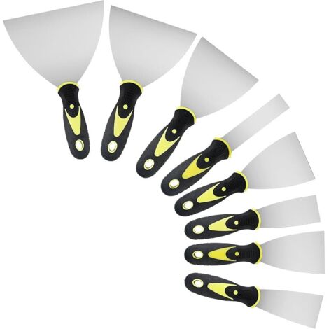 Couteau à Enduire Inoxydable - 8 Pcs, Spatule Bricolage et Mastic