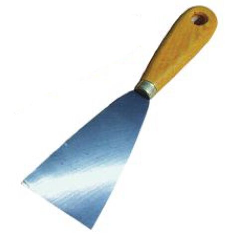 couteau à enduire - largeur 100 mm - manche bois - agi robur 393183