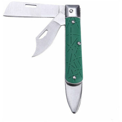 Couteau à greffer Pliable 2 Lames Greffe de Jardin Fruitier
