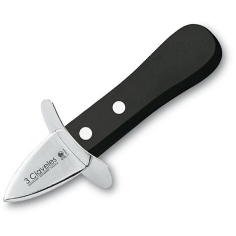 Couteau à huîtres en acier inoxydable avec manche pom, 5 cm