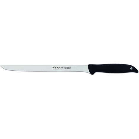 Couteau à jambon Arcos Menorca 145600 en acier inoxydable Nitrum et mango en polypropylène avec lame de 24 cm sous blister.