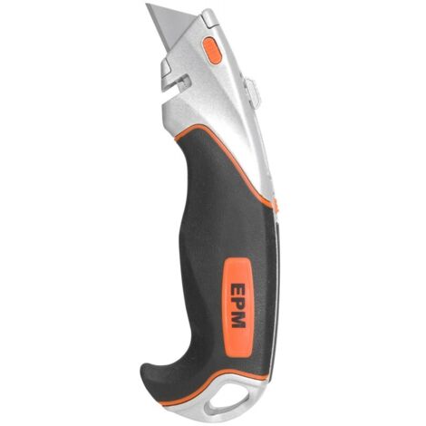 COUTEAU À LAME TRAPÉZOÏDALE ALU-T PREMIUM + 2 LAMES - E-400-0424