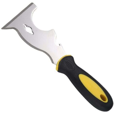 Couteau à mastic multifonctionnel en acier inoxydable, spatule de polissage miroir professionnelle en plastique épaissi 420, spatule à couteau à mastic pour lot