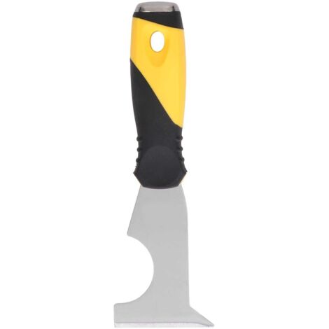 Couteau à mastic multifonctionnel, lame épaissie, dissolvant de peinture en acier inoxydable, outil de grattoir avec poignée antidérapante 6.5cm/2,6 pouces