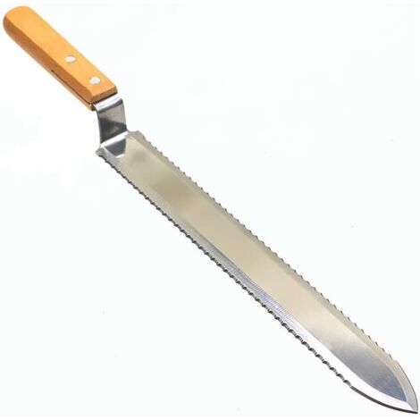 Couteau à Miel d'apiculture, 280mm Couteau à Désoperculer Dentelé Extraction du Miel Outil de Grattage Outils d'apiculteur Grattoir à Miel d'apiculture Matériel apicole pour Apiculture