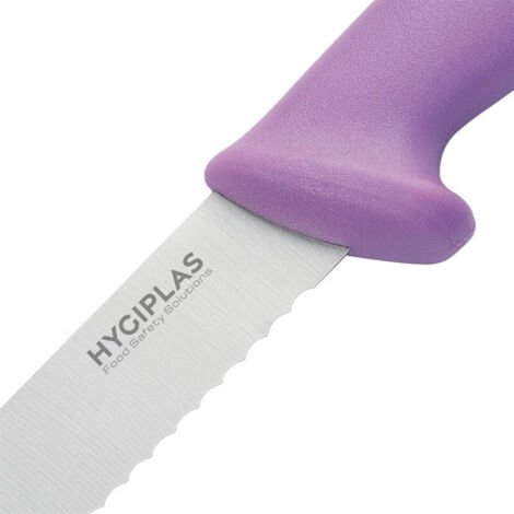 Couteau à Pain Violet 200 mm - Hygiplas