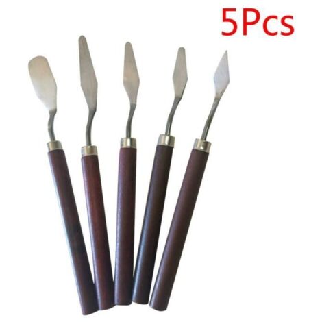 Couteau À Palette Peinture À L\'huile En Acier Inoxydable, Peinture Grattoir, Palette Couteaux Set, Artiste Peinture À L\'huile